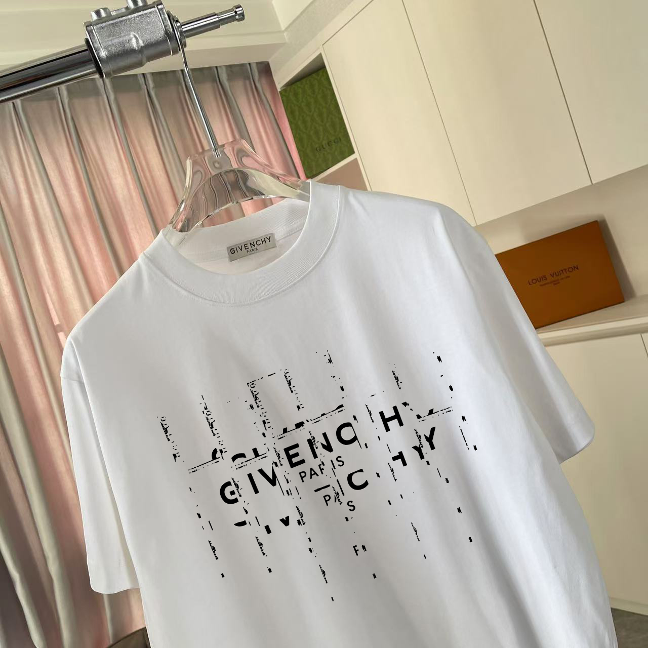 Givenchy GVC*纪梵希2026夏季新款 个性字母logo印花 定制面料300g 短袖t恤