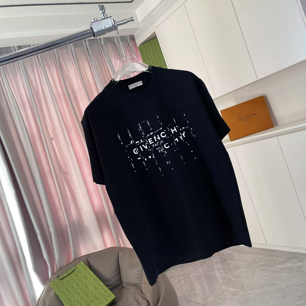 Givenchy GVC*纪梵希2026夏季新款 个性字母logo印花 定制面料300g 短袖t恤