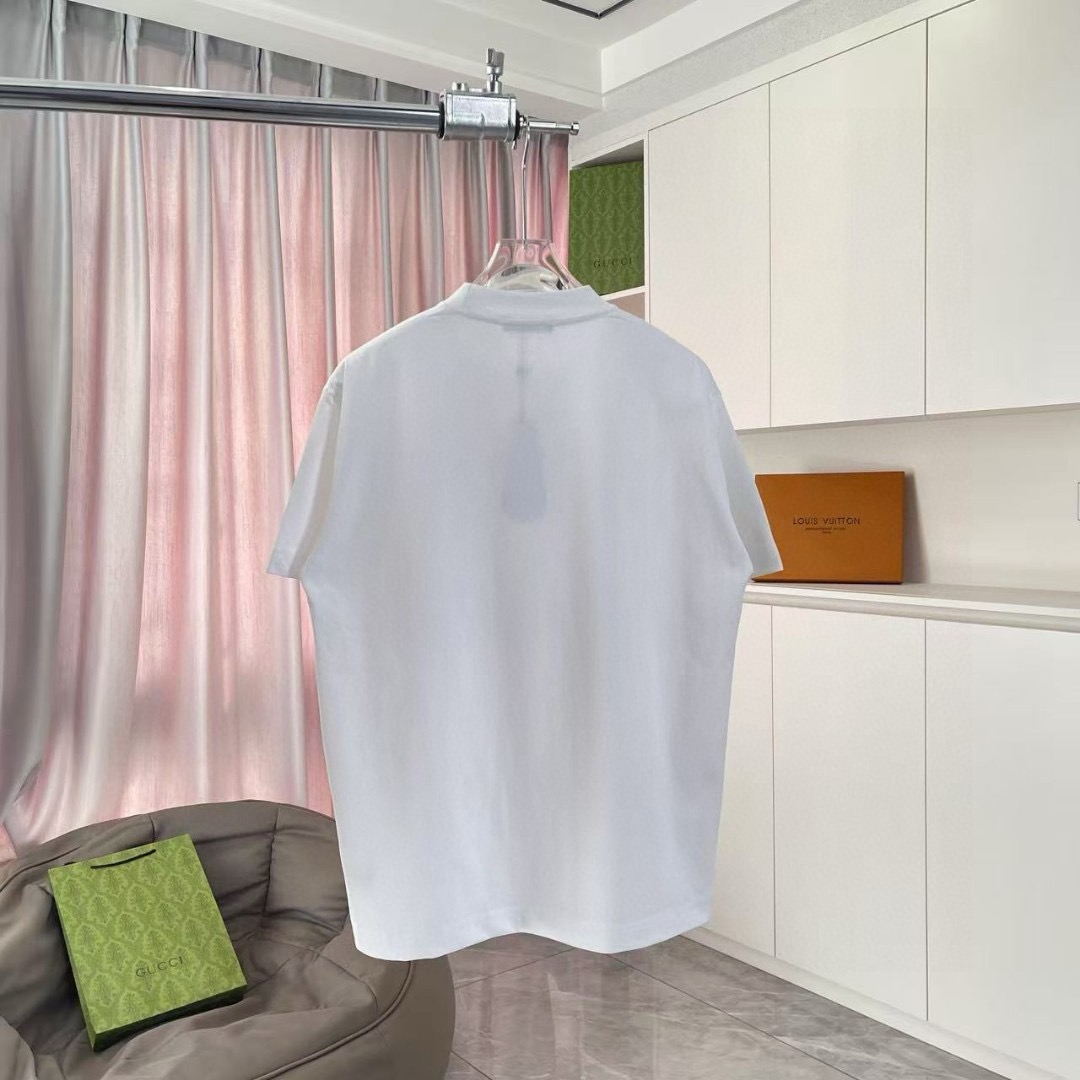 생로랑 맞춤형 레터 로고 반팔 티셔츠 103465 이미지 7