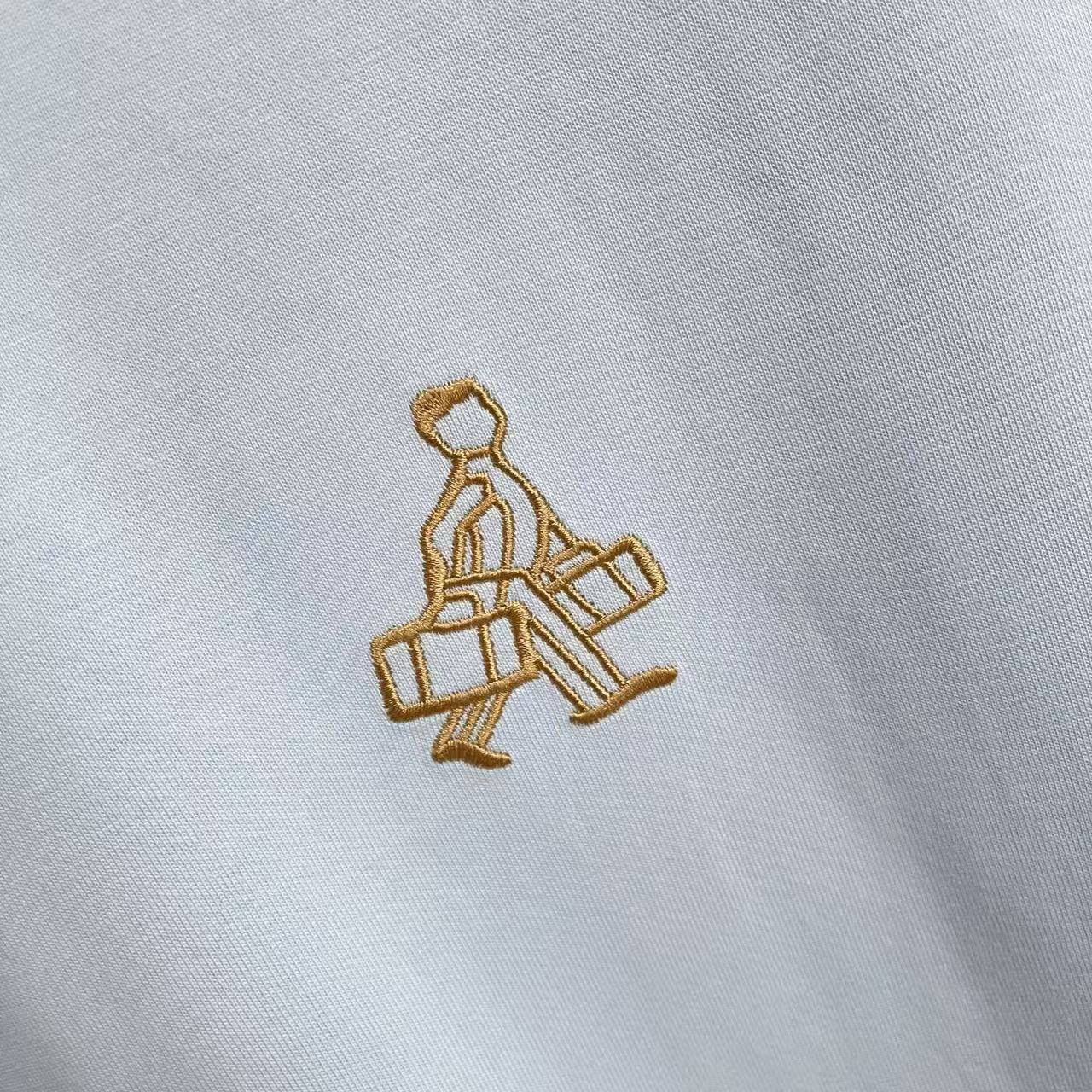 Prada PRAD*普拉达2026夏季新款 个性字母logo绣花 定制面料300g 短袖t恤