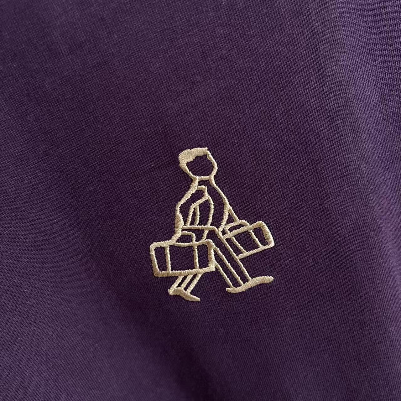 Prada PRAD*普拉达2026夏季新款 个性字母logo绣花 定制面料300g 短袖t恤