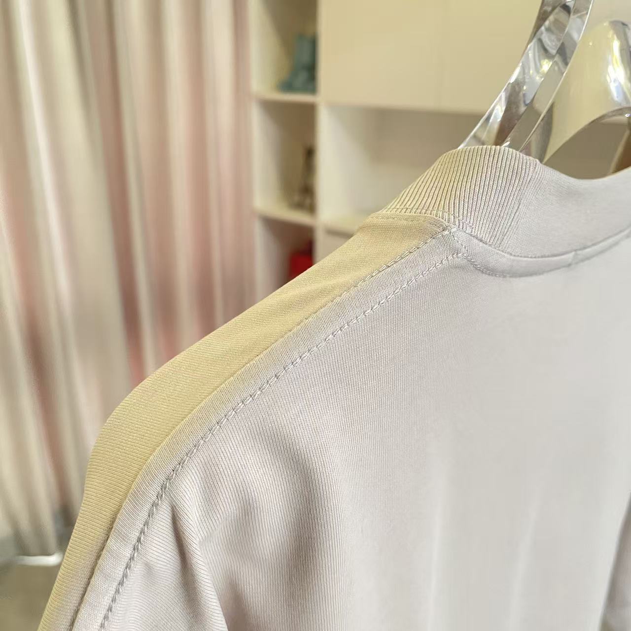 Hermès Herme*爱马仕2026夏季新款 个性logo绣花 定制面料300g 短袖T恤