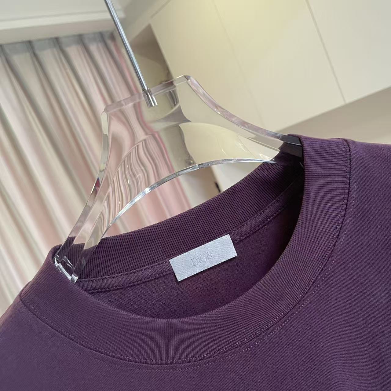 Dior Dio 迪奥2026夏季新款 个性字母logo绣花 短袖T恤 定制面料300g