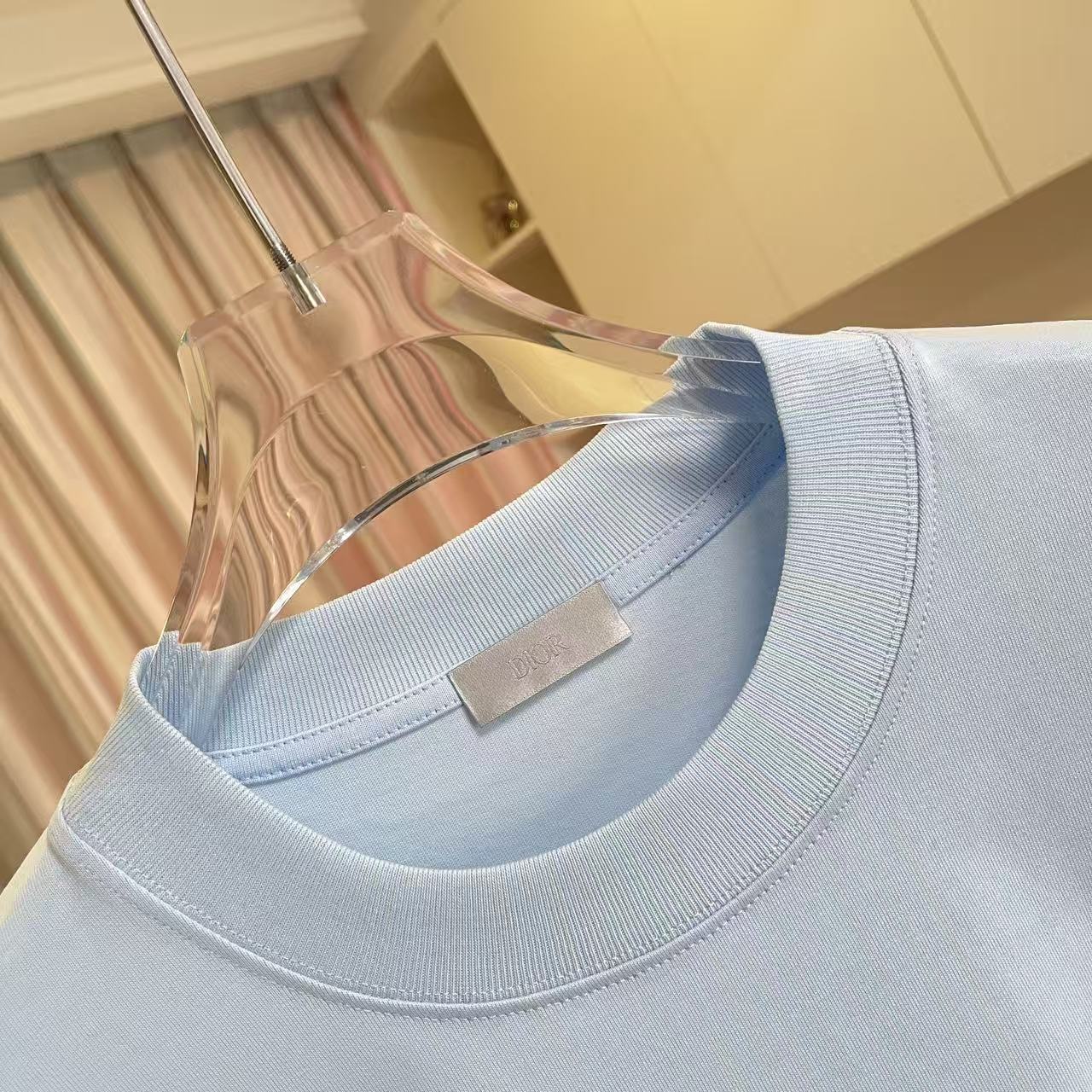Dior Dio 迪奥2026夏季新款 个性字母logo绣花 短袖T恤 定制面料300g