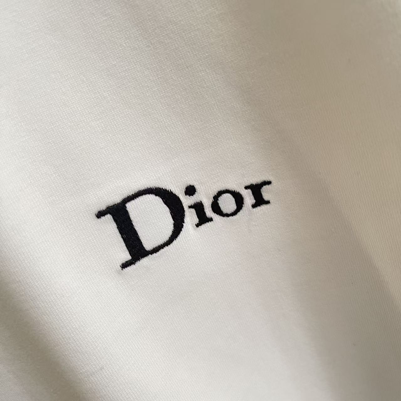 Dior Dio 迪奥2026夏季新款 个性字母logo绣花 短袖T恤 定制面料300g