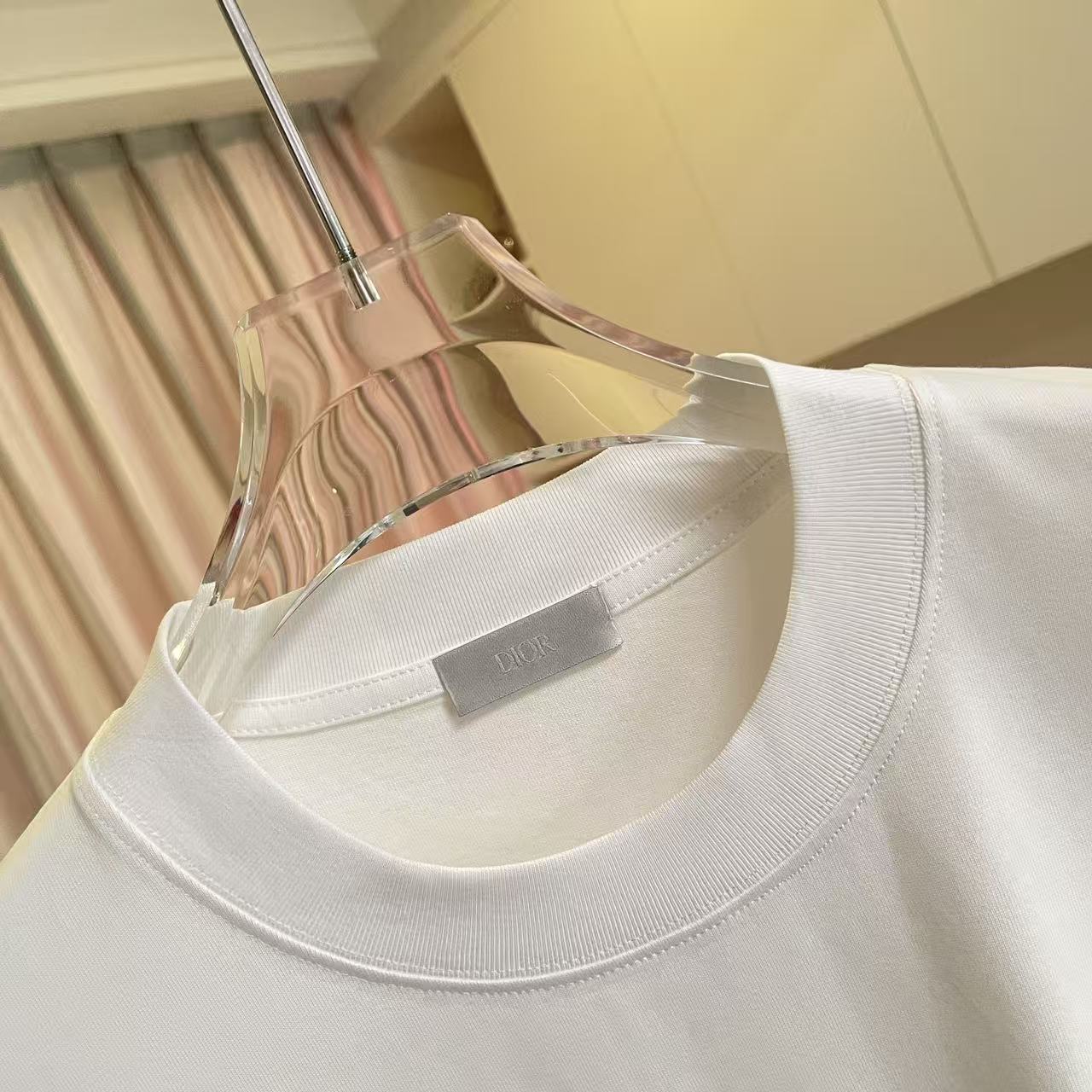Dior Dio 迪奥2026夏季新款 个性字母logo绣花 短袖T恤 定制面料300g