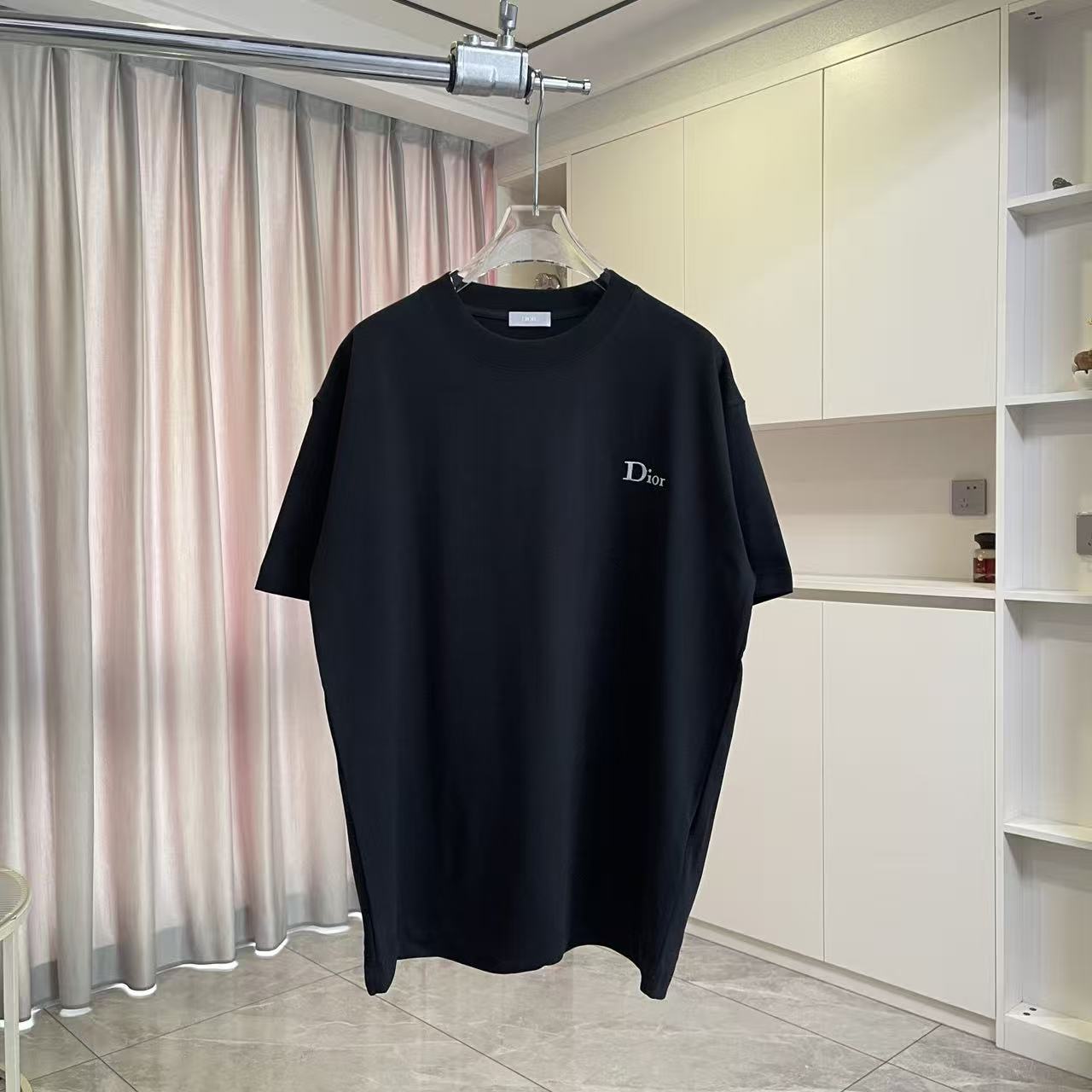 Dior Dio 迪奥2026夏季新款 个性字母logo绣花 短袖T恤 定制面料300g