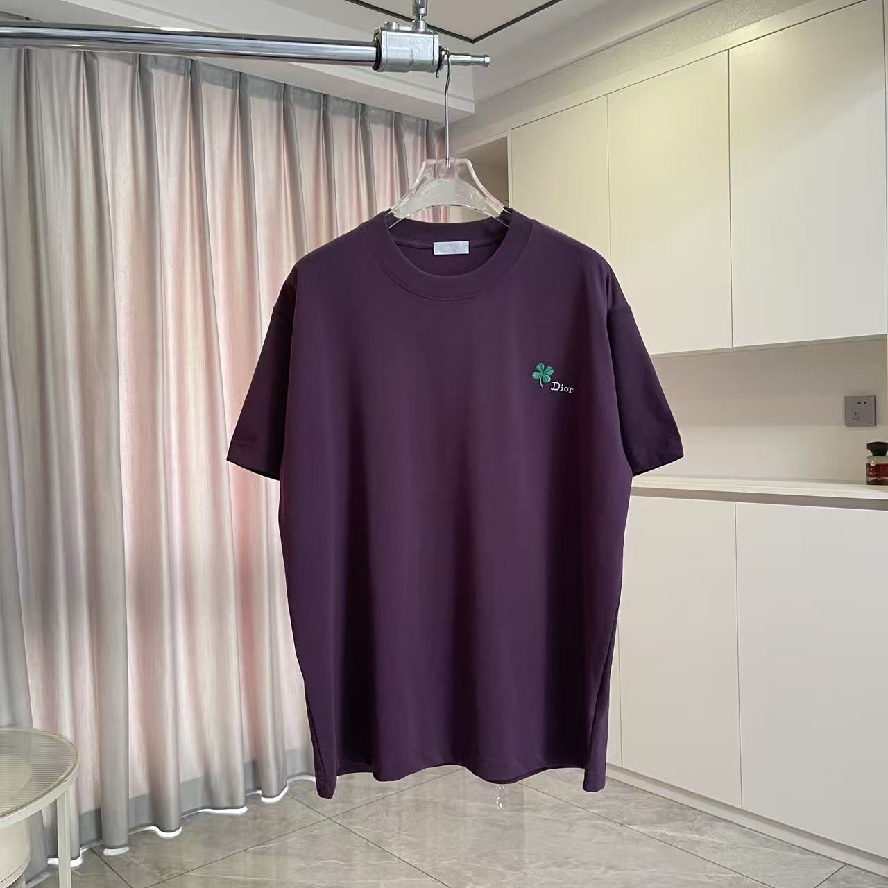 Dior Dio 迪奥2026夏季新款 个性字母logo绣花 短袖T恤 定制面料300g