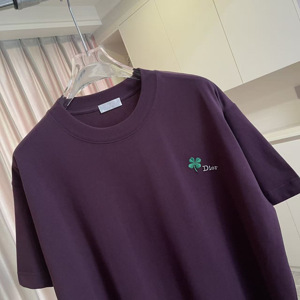 Dior Dio 迪奥2026夏季新款 个性字母logo绣花 短袖T恤 定制面料300g