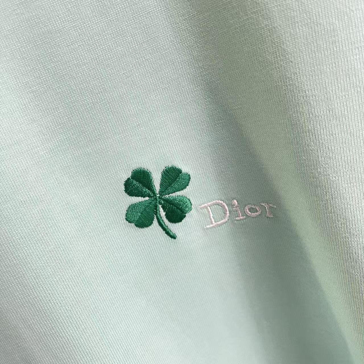 Dior Dio 迪奥2026夏季新款 个性字母logo绣花 短袖T恤 定制面料300g