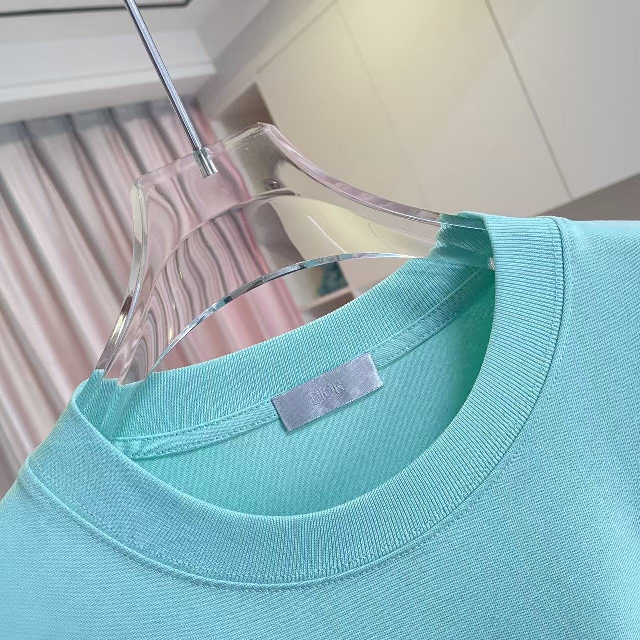 Dior Dio 迪奥2026夏季新款 个性字母logo绣花 短袖T恤 定制面料300g