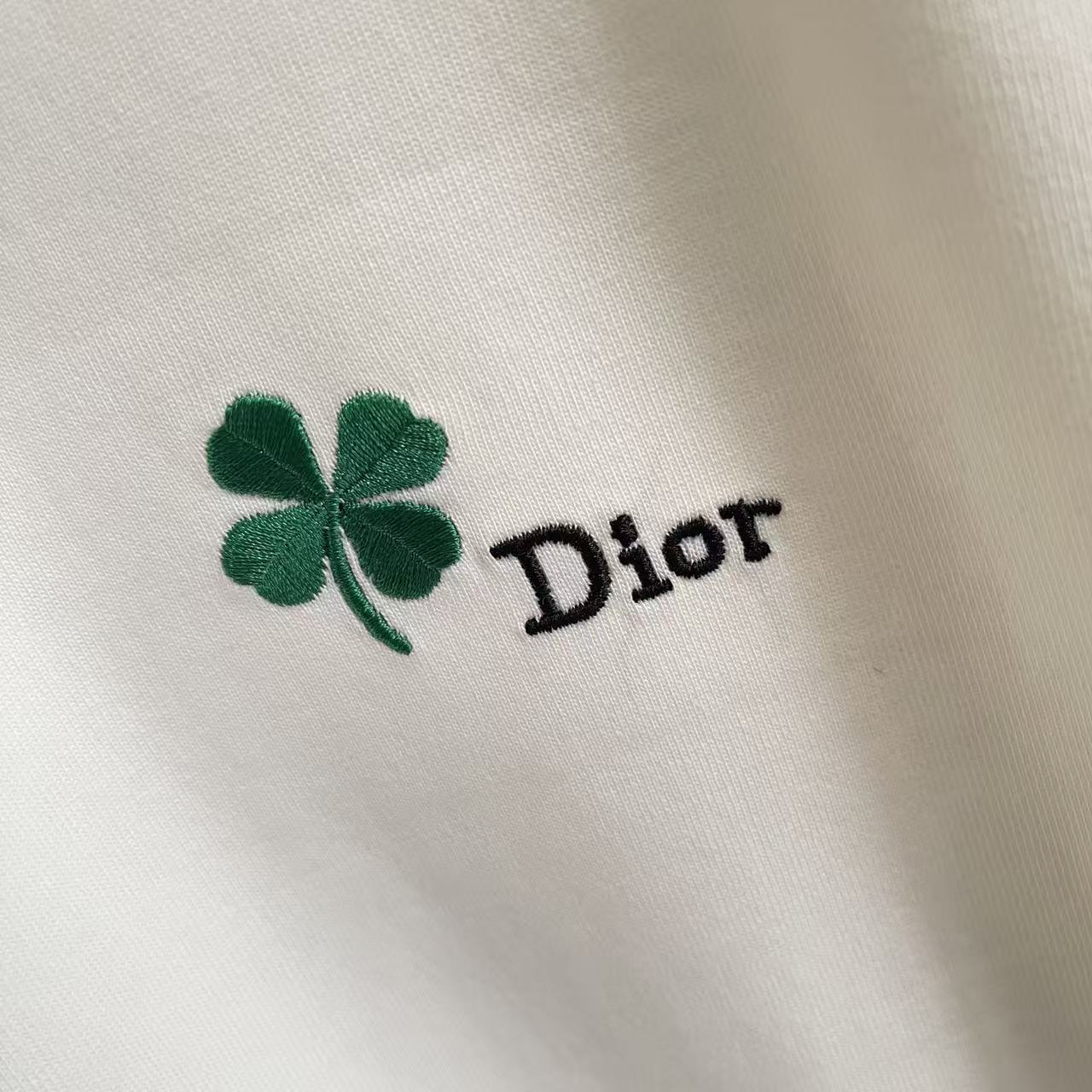 Dior Dio 迪奥2026夏季新款 个性字母logo绣花 短袖T恤 定制面料300g