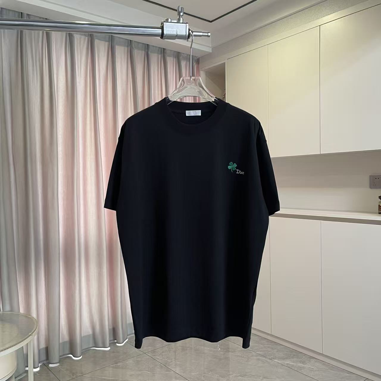 Dior Dio 迪奥2026夏季新款 个性字母logo绣花 短袖T恤 定制面料300g