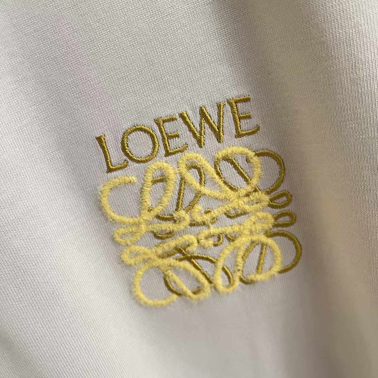Loewe Loew*2026夏季新款 个性字母logo绣花 定制面料300g 短袖t恤