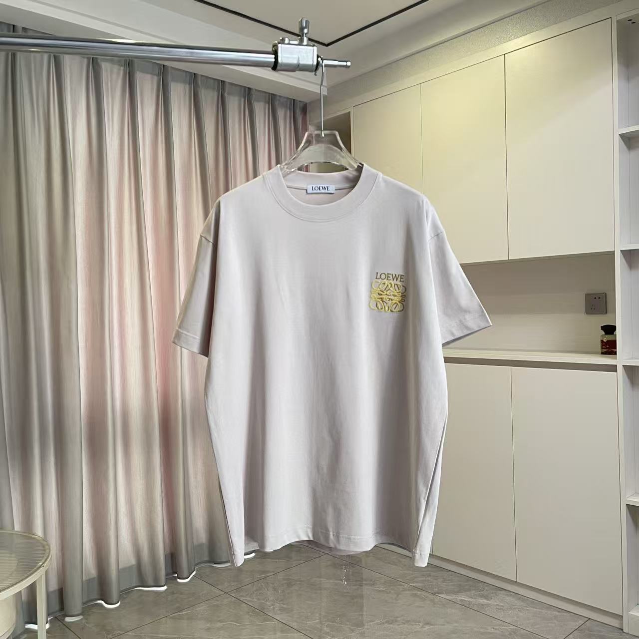 Loewe Loew*2026夏季新款 个性字母logo绣花 定制面料300g 短袖t恤