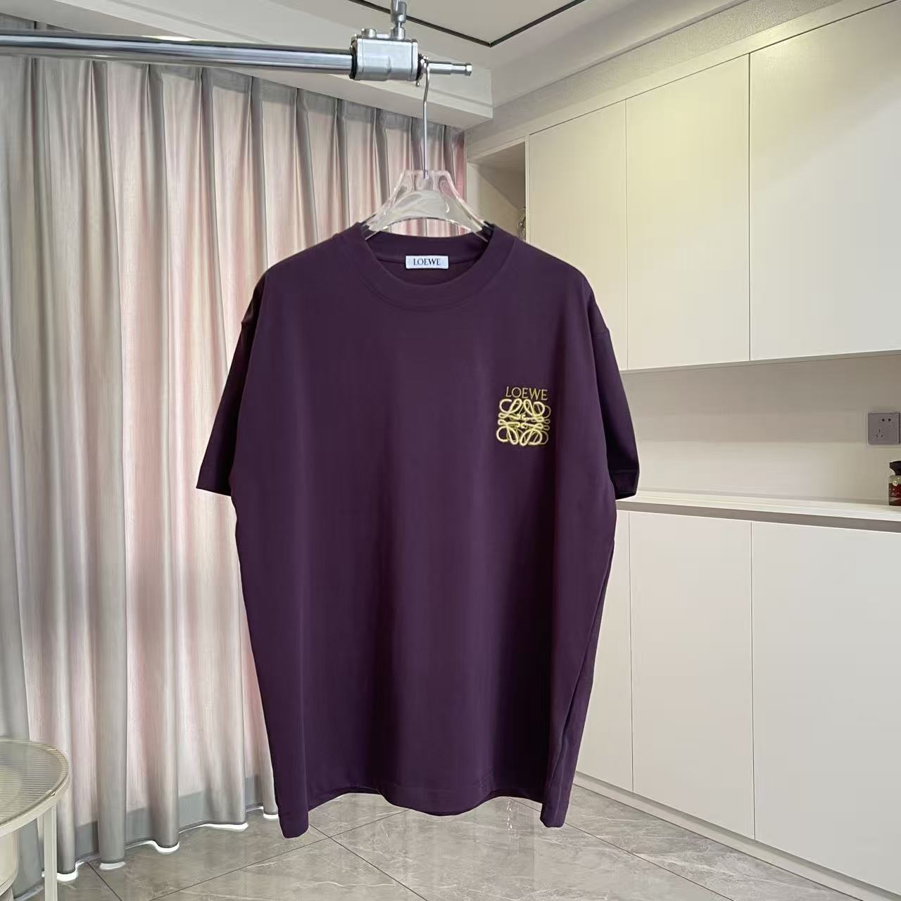 Loewe Loew*2026夏季新款 个性字母logo绣花 定制面料300g 短袖t恤