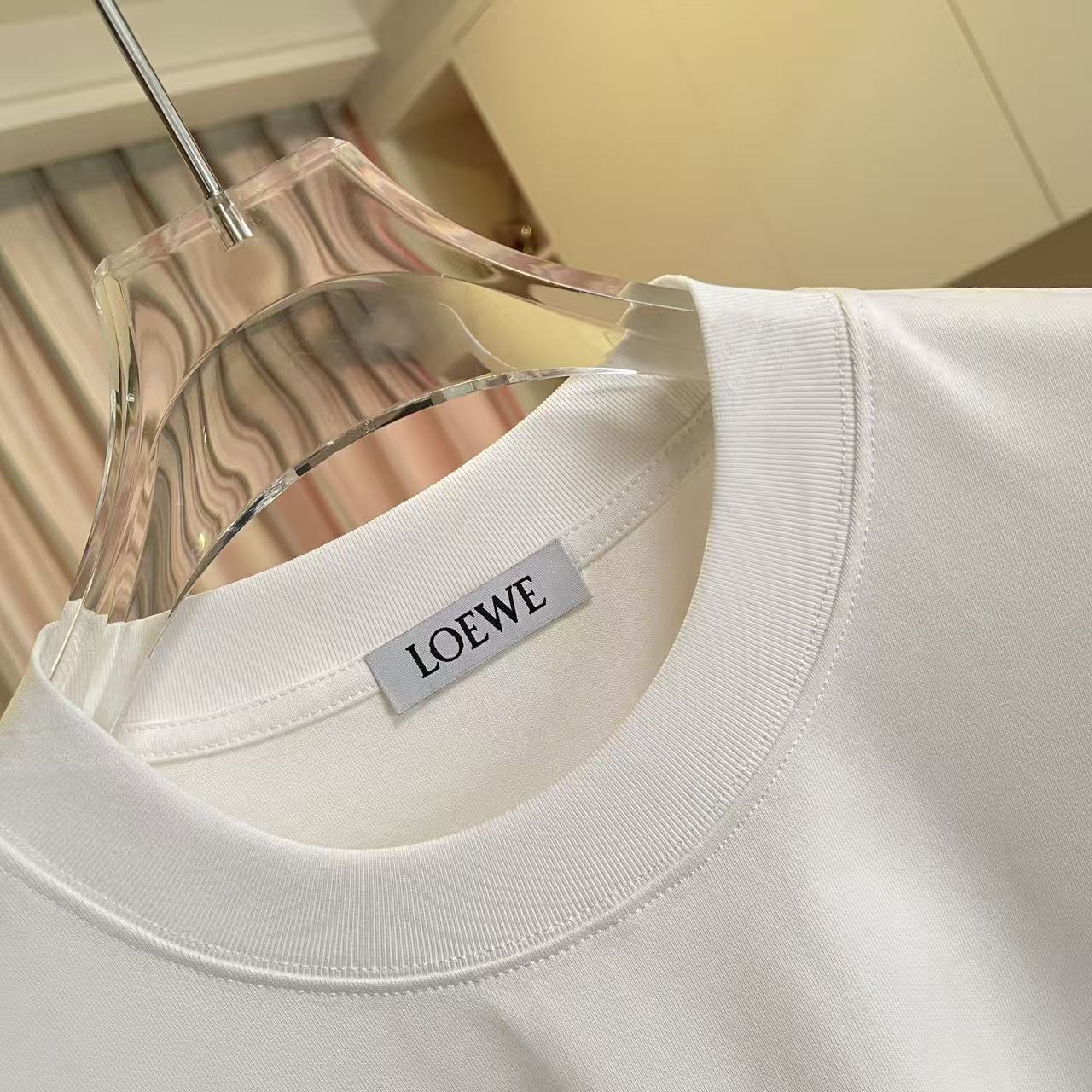 Loewe Loew*2026夏季新款 个性字母logo绣花 定制面料300g 短袖t恤