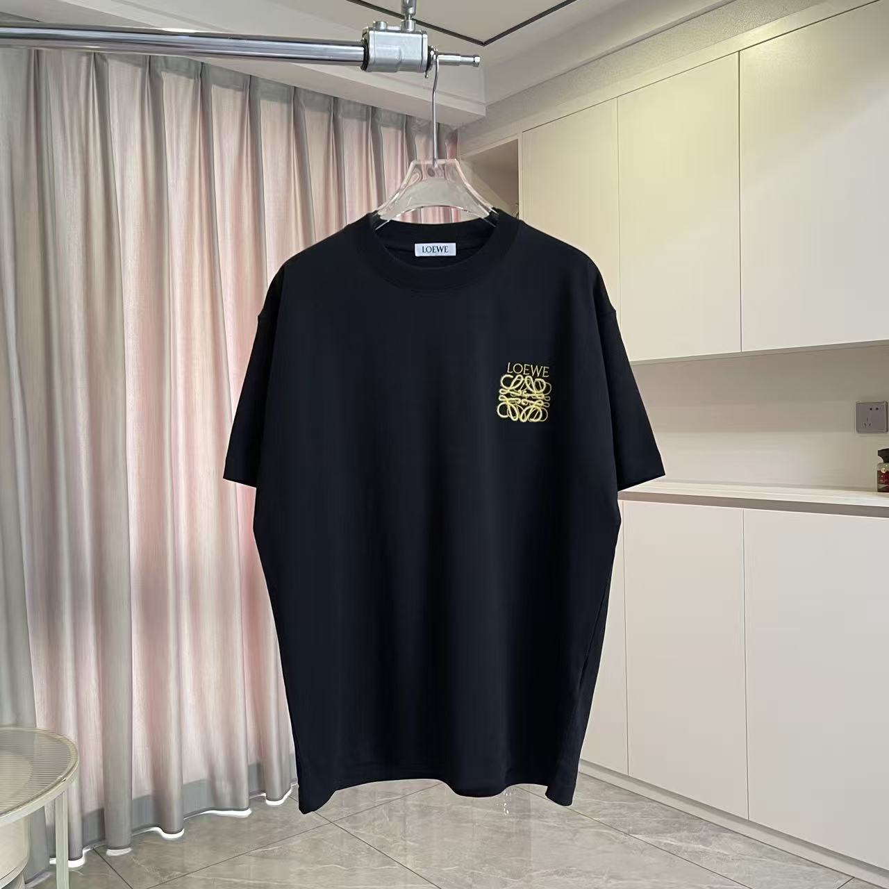 Loewe Loew*2026夏季新款 个性字母logo绣花 定制面料300g 短袖t恤