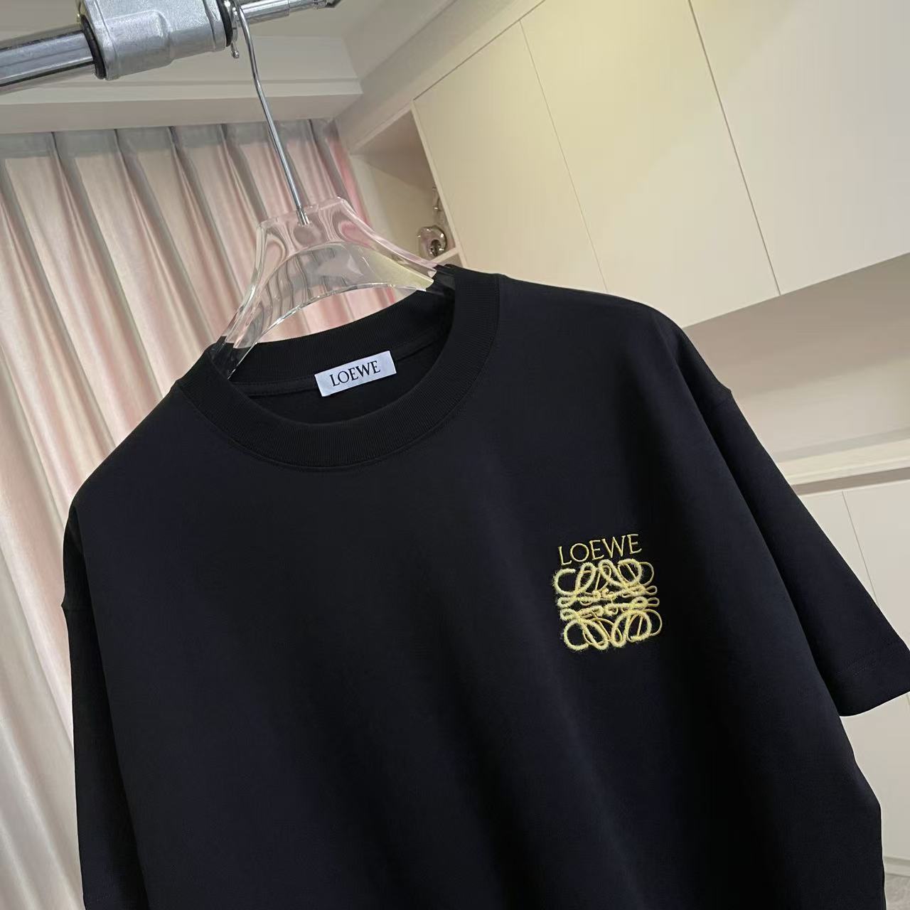 Loewe Loew*2026夏季新款 个性字母logo绣花 定制面料300g 短袖t恤
