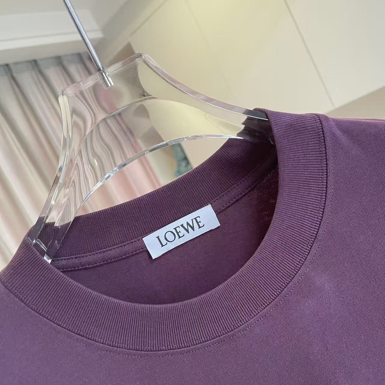 Loewe Loew*2026夏季新款 个性字母logo绣花 定制面料300g 短袖t恤