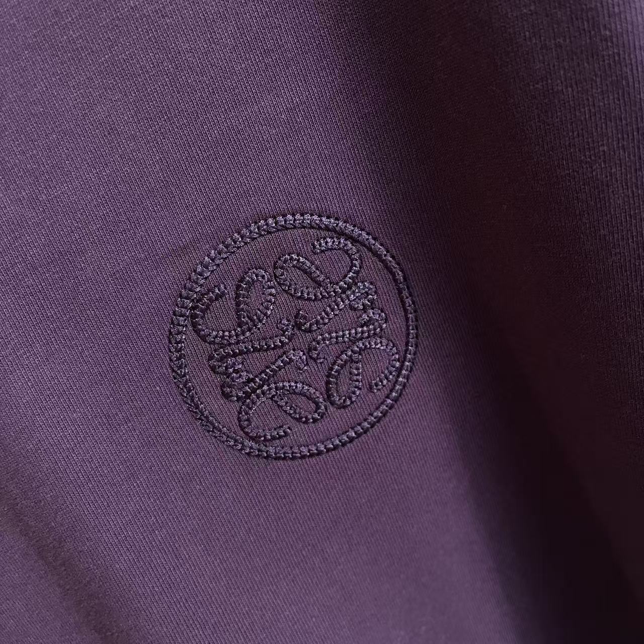 Loewe Loew*2026夏季新款 个性字母logo绣花 定制面料300g 短袖t恤