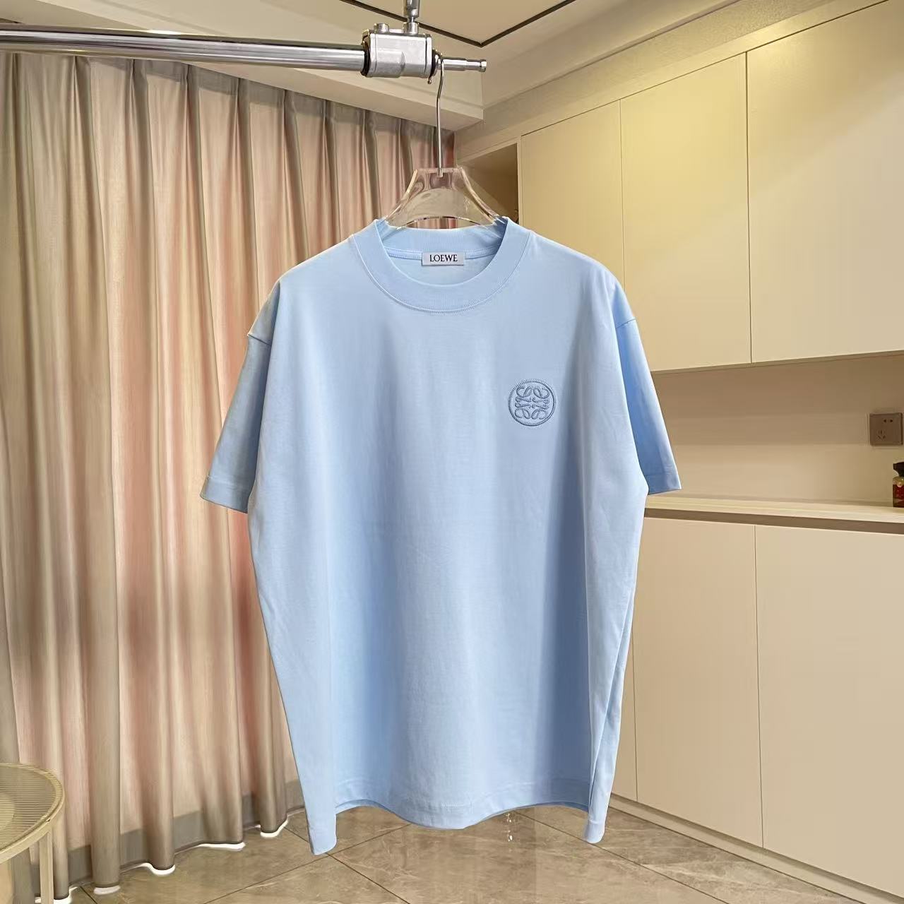 Loewe Loew*2026夏季新款 个性字母logo绣花 定制面料300g 短袖t恤