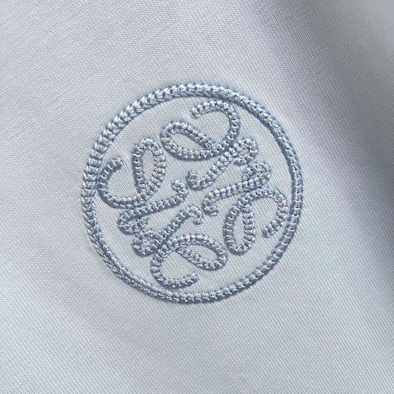 Loewe Loew*2026夏季新款 个性字母logo绣花 定制面料300g 短袖t恤