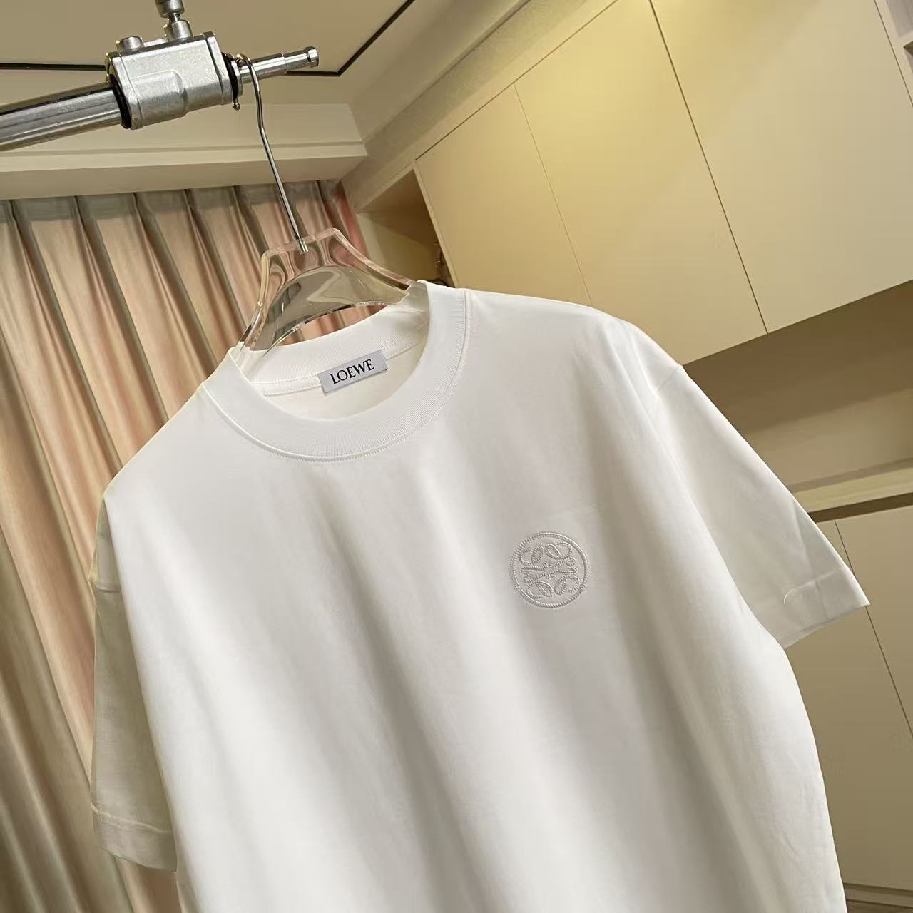 Loewe Loew*2026夏季新款 个性字母logo绣花 定制面料300g 短袖t恤