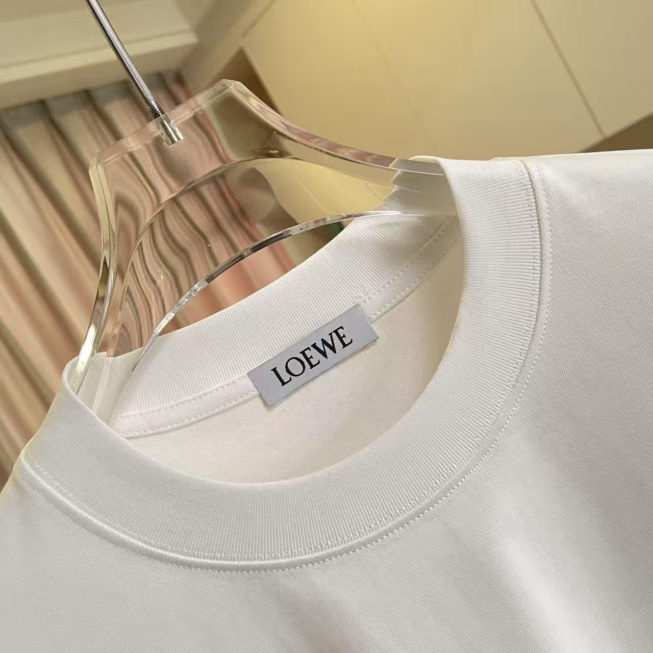 Loewe Loew*2026夏季新款 个性字母logo绣花 定制面料300g 短袖t恤