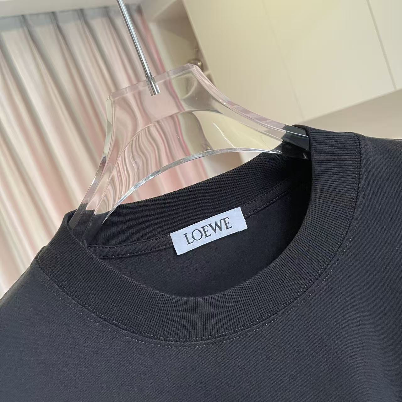 Loewe Loew*2026夏季新款 个性字母logo绣花 定制面料300g 短袖t恤