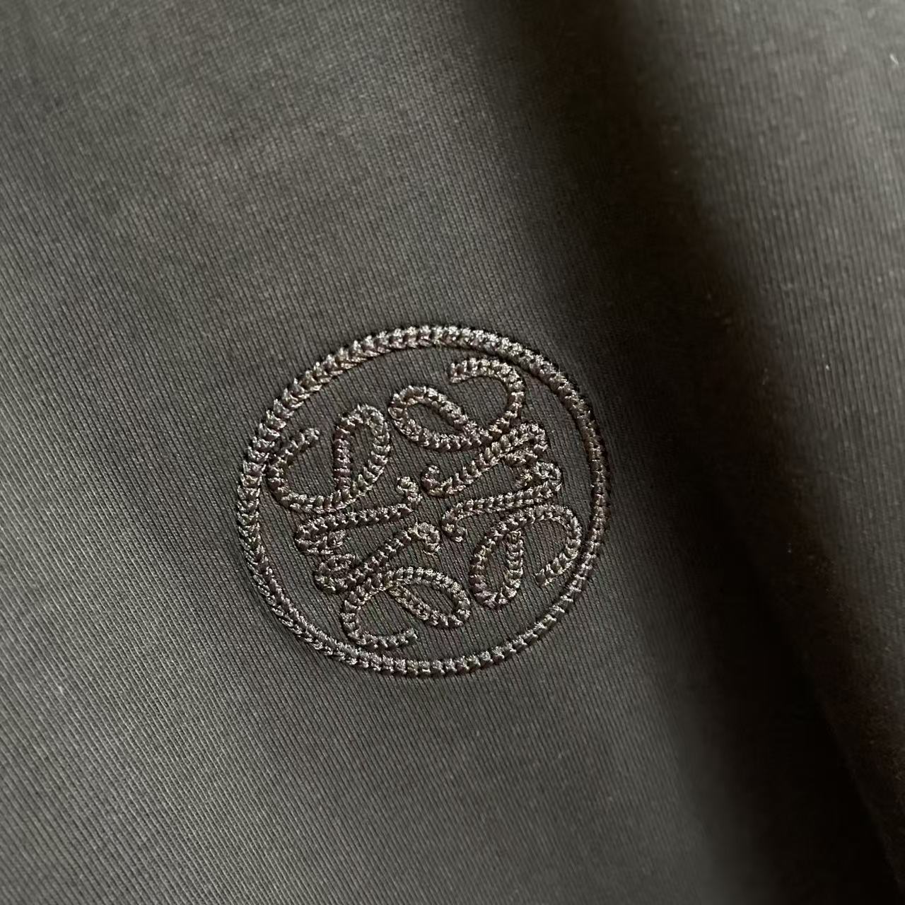 Loewe Loew*2026夏季新款 个性字母logo绣花 定制面料300g 短袖t恤