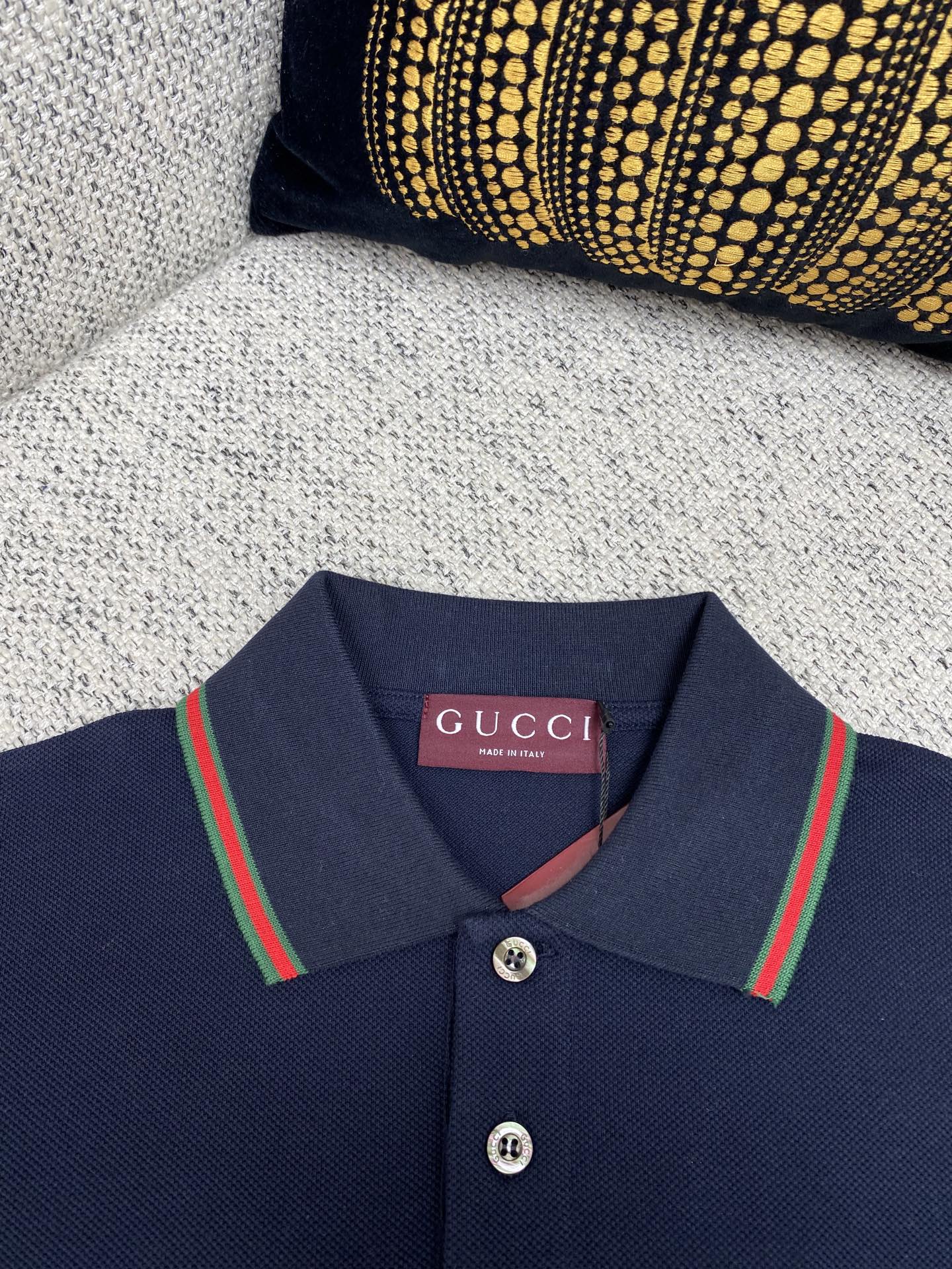 Gucci Men's Embroidered Stretch Cotton Piqué Polo Shirt - Classic Fit 3 i1756976617581 4873 0 1