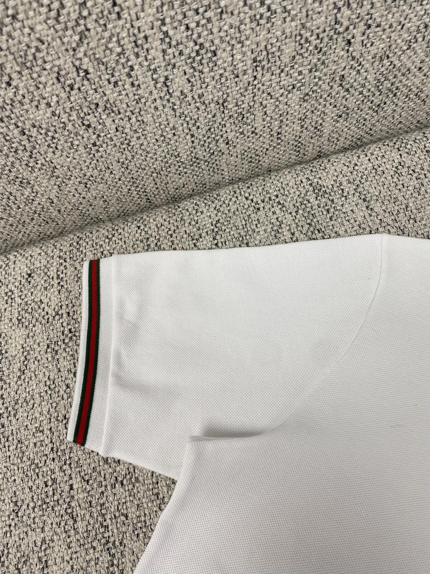 Gucci Men's White Polo Shirt with Embroidered Logo and Striped Trim 4 i1756976665032 7867 0 2