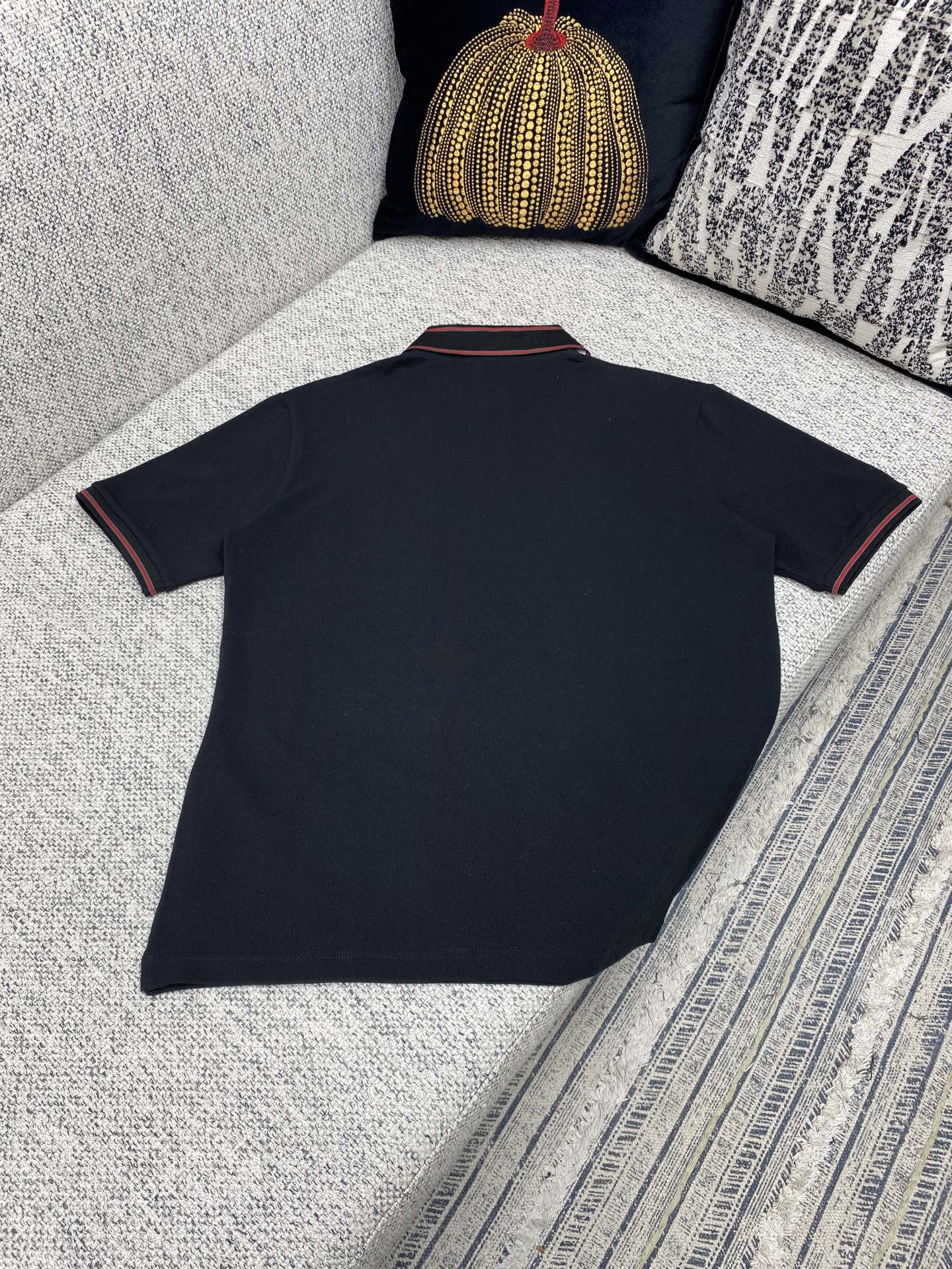 G Classic Stripe Trim Polo Shirt, Short Sleeve Cotton Top for Men 3 i1756976748806 4385 0 7