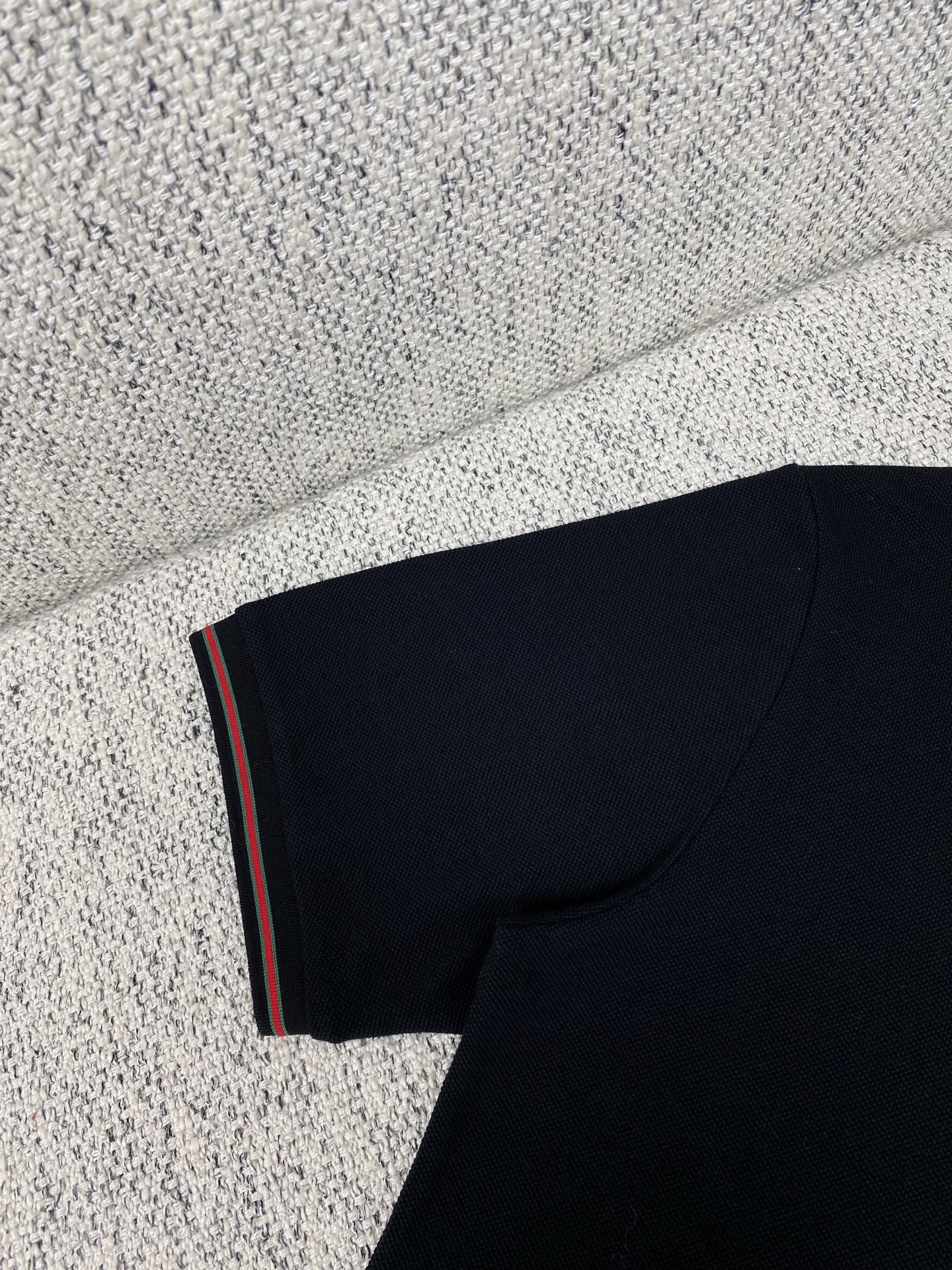 G Classic Stripe Trim Polo Shirt, Short Sleeve Cotton Top for Men 5 i1756976748822 9840 0 2