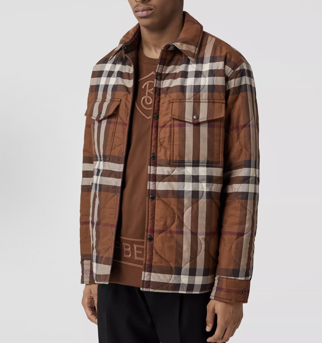 Burberry Reversible Quilted Shirt Jacket with Check Pattern - Stylish & Warm 5 i1758621500022 4442 0 3