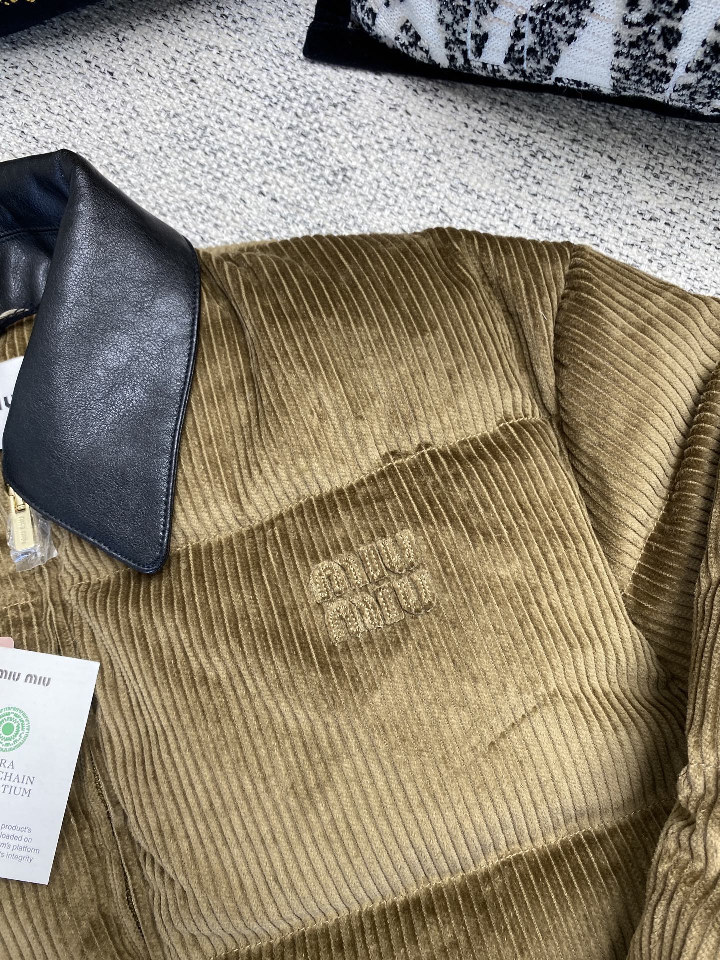 Miu Miu Corduroy and Nappa Leather Down Jacket - Striped Design 4 i1758695577616 5136 0 2