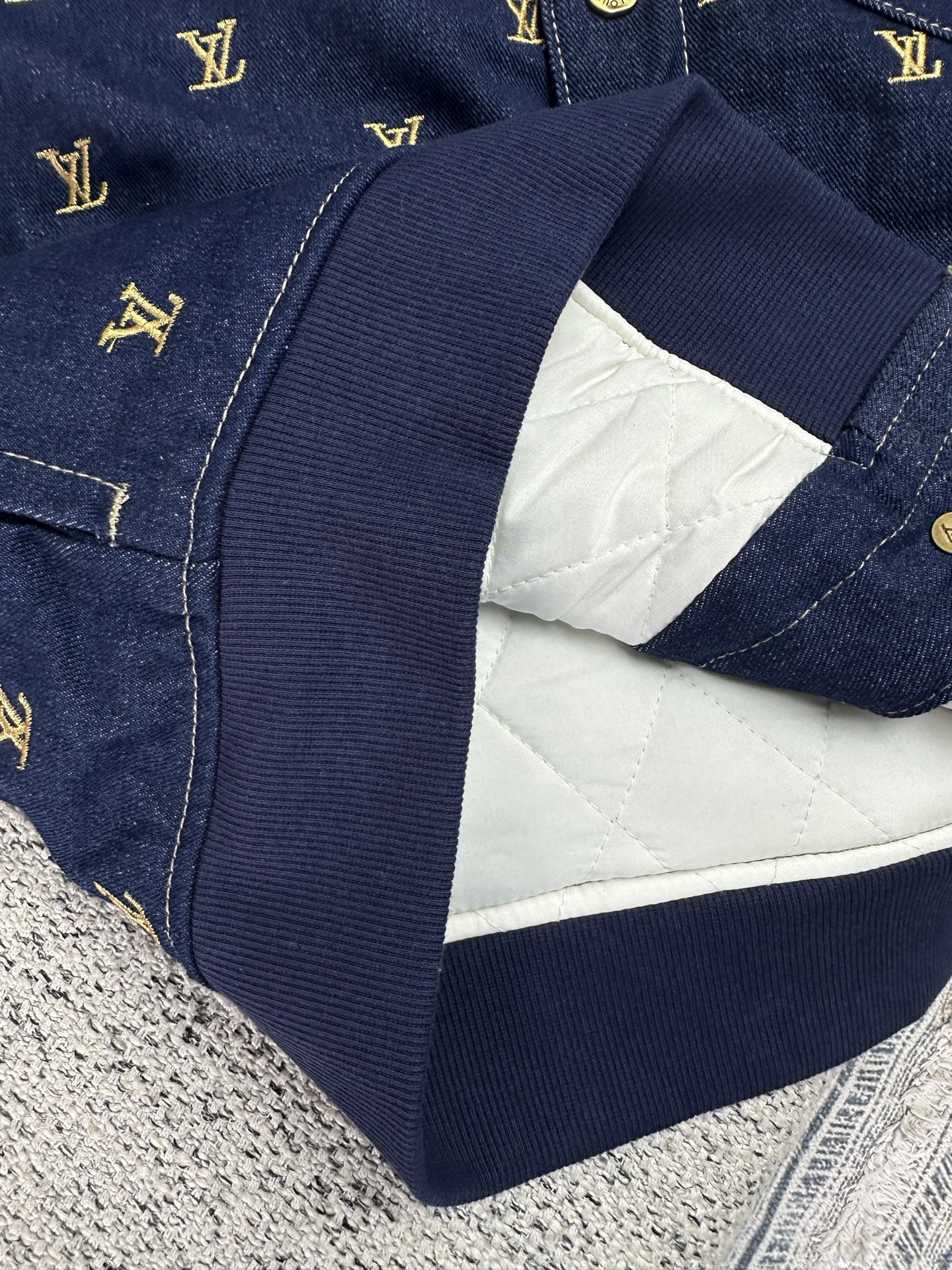 Louis Vuitton Upcycled Denim Baseball Jacket - Embroidered Blason Motif 8 i1761197363749 8212 0 5
