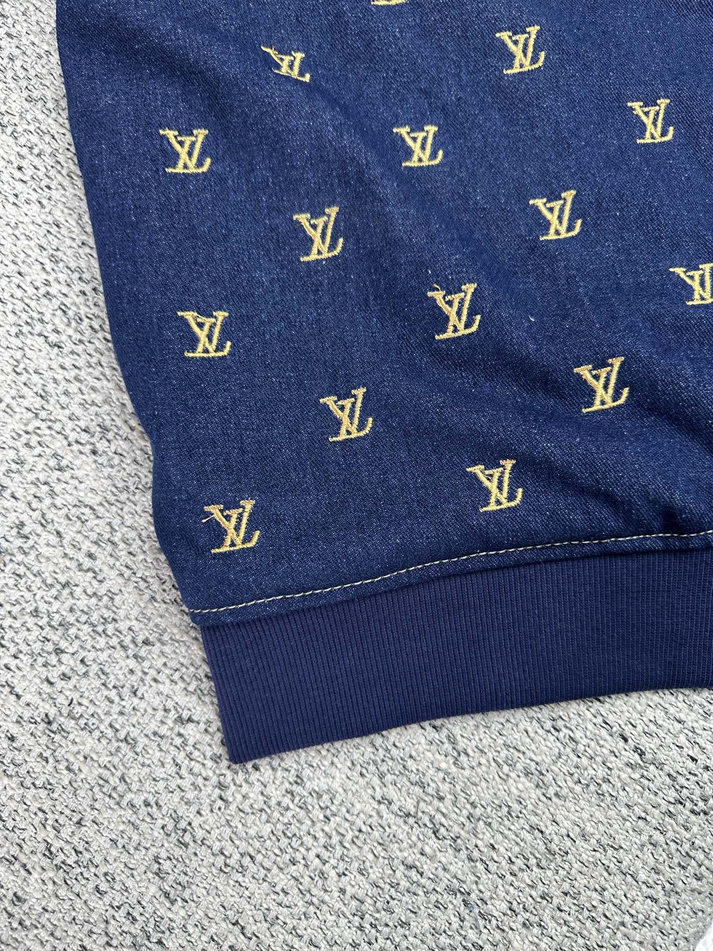 Louis Vuitton Upcycled Denim Baseball Jacket - Embroidered Blason Motif 7 i1761197363874 240 0 4