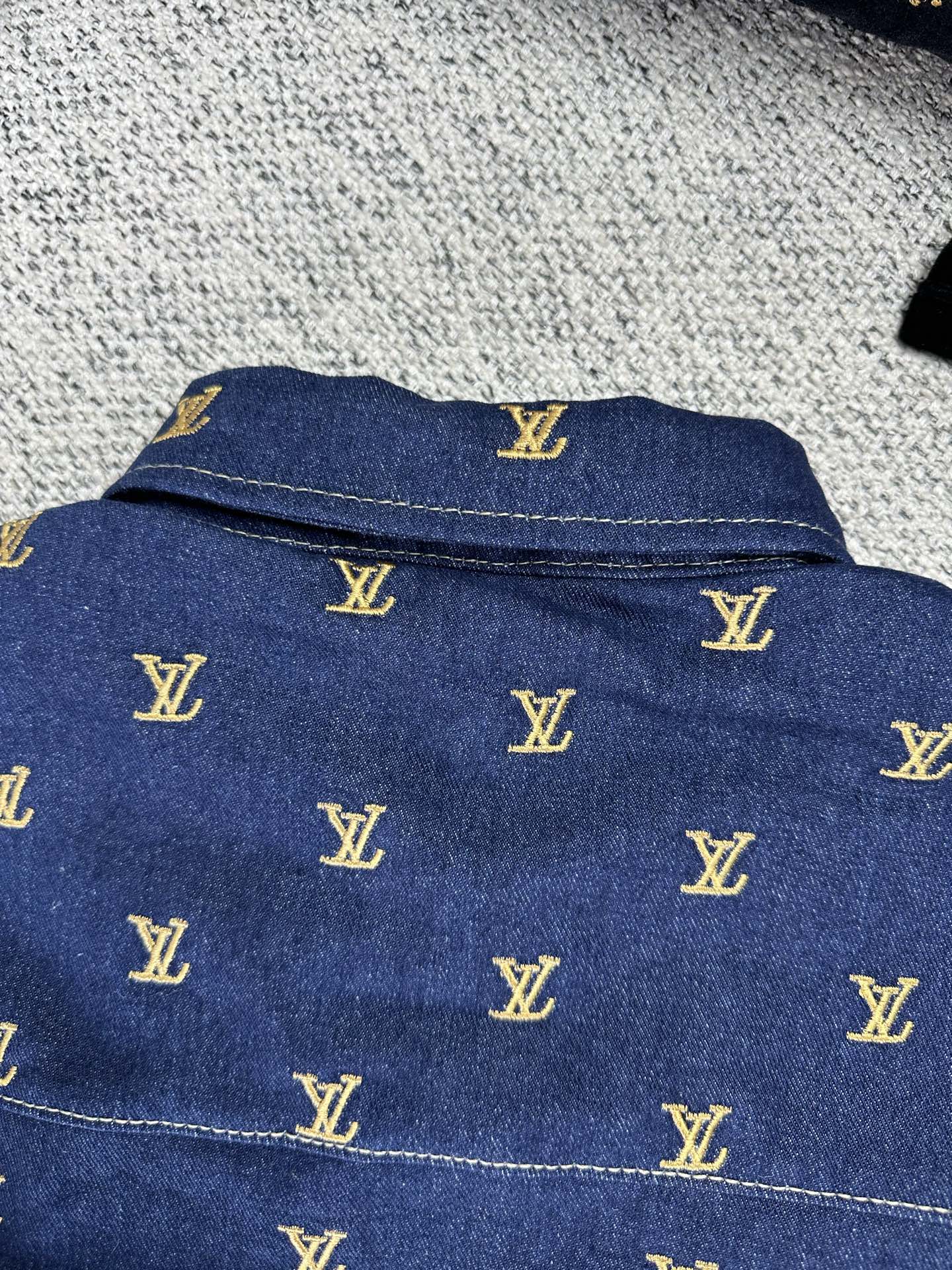 Louis Vuitton Upcycled Denim Baseball Jacket - Embroidered Blason Motif 10 i1761197364866 9265 0 8