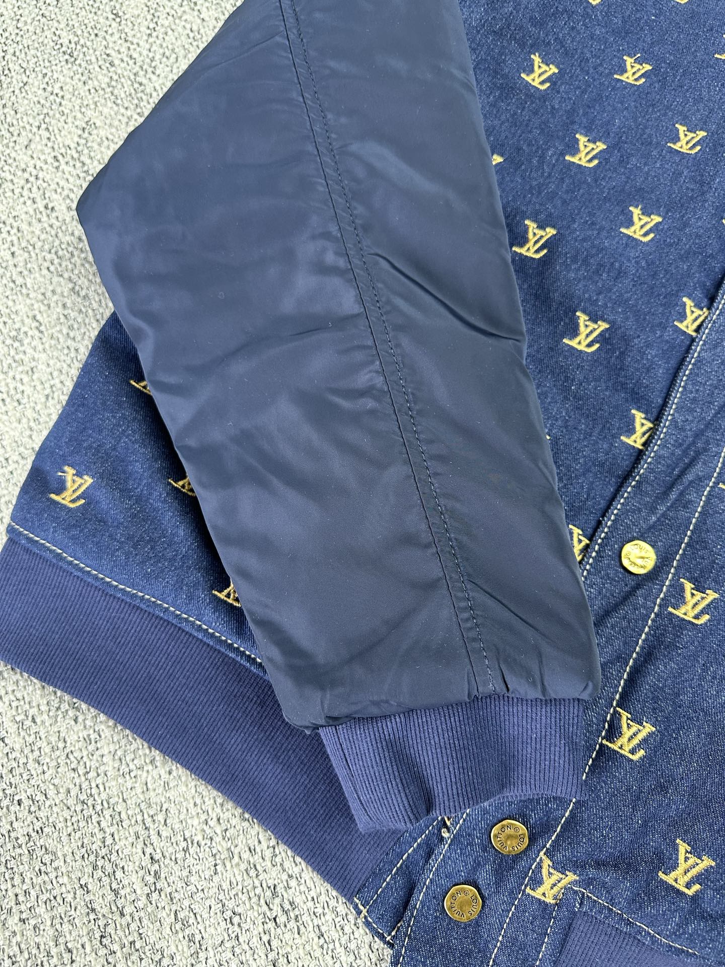 Louis Vuitton Upcycled Denim Baseball Jacket - Embroidered Blason Motif 6 i1761197364930 9974 0 3