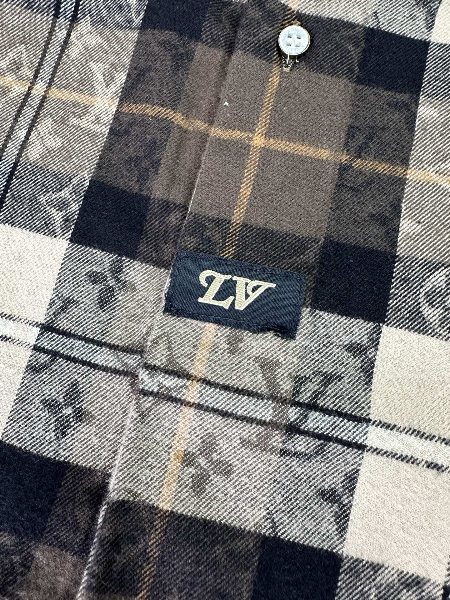 Louis Vuitton Monogram Flannel Long Sleeve Polo Shirt - Autumn Hues 5 i1761278798580 8104 0 2