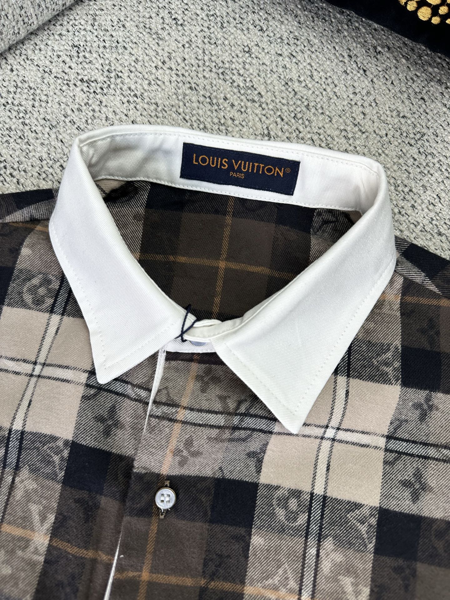 Louis Vuitton Monogram Flannel Long Sleeve Polo Shirt - Autumn Hues 4 i1761278799618 4568 0 1