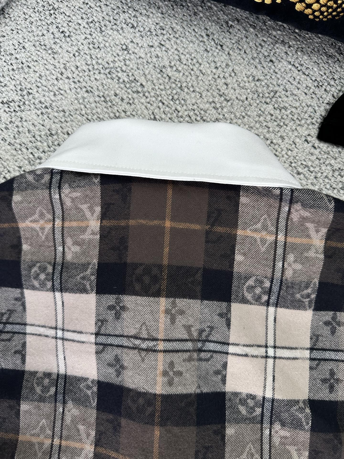 Louis Vuitton Monogram Flannel Long Sleeve Polo Shirt - Autumn Hues 10 i1761278799727 2039 0 8
