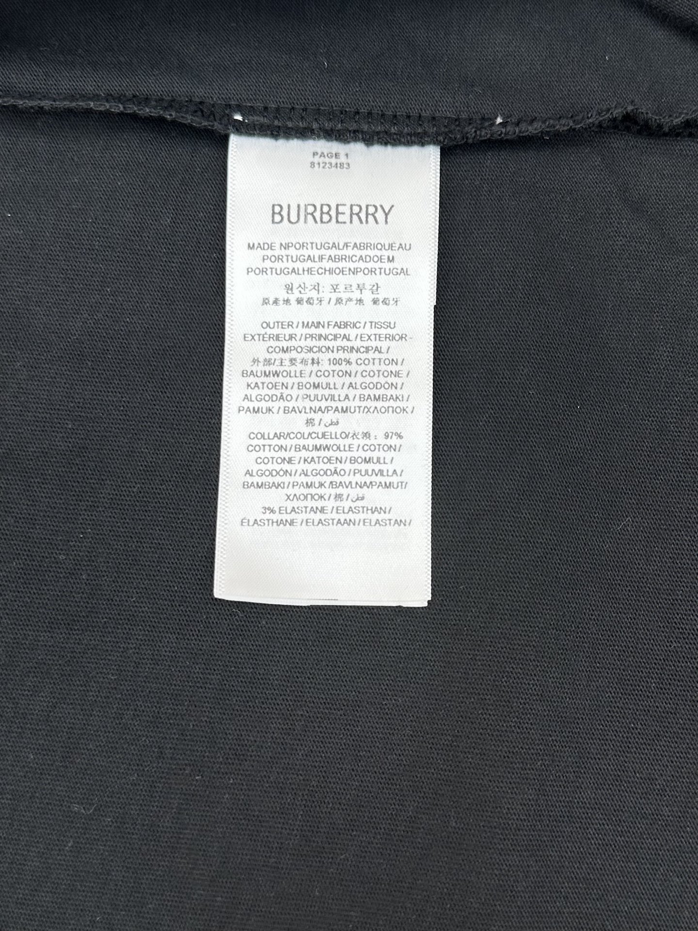 Burberry 巴宝莉 26ss 新款海滩椅刺绣圆领短袖T恤 采用15支重磅精梳纯棉平纹面料织造