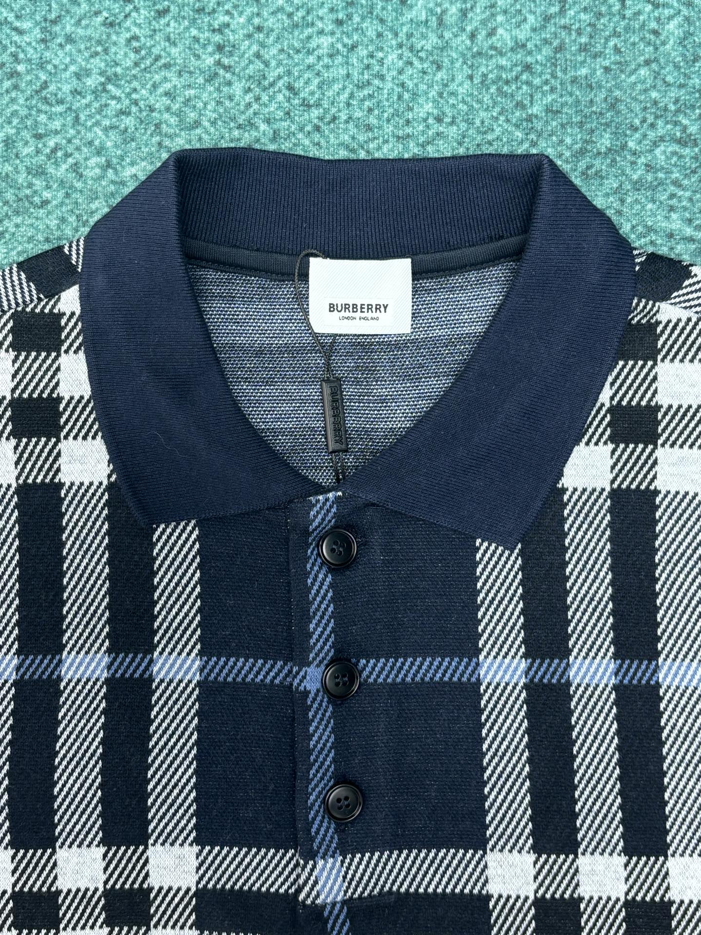 Burberry 巴宝莉 26ss新款 格纹棉质提花直筒短袖 Polo衫 男款 多色