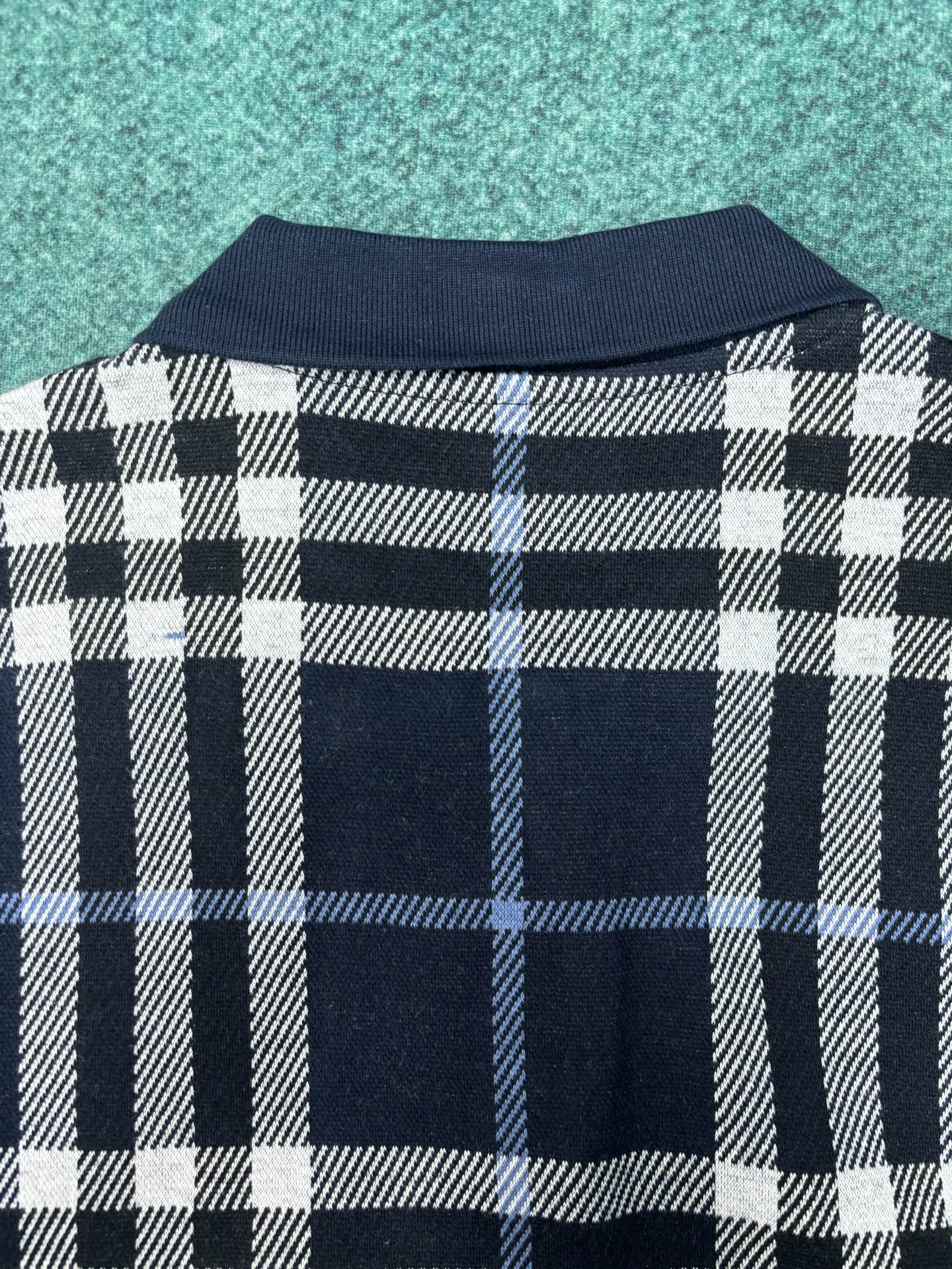 Burberry 巴宝莉 26ss新款 格纹棉质提花直筒短袖 Polo衫 男款 多色
