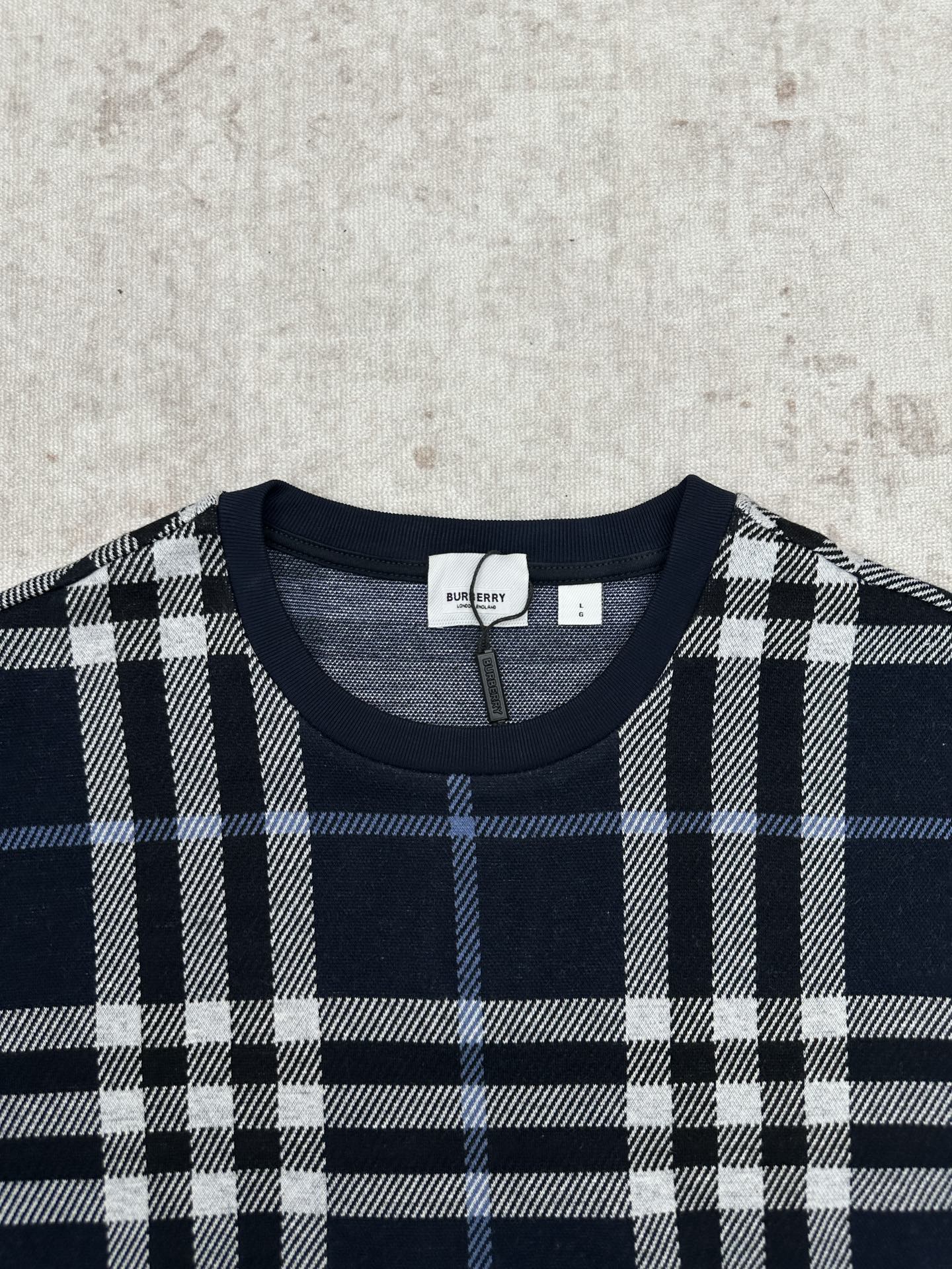Burberry 巴宝莉 26ss新款 格纹棉质提花直筒短袖 Polo衫 男款 多色