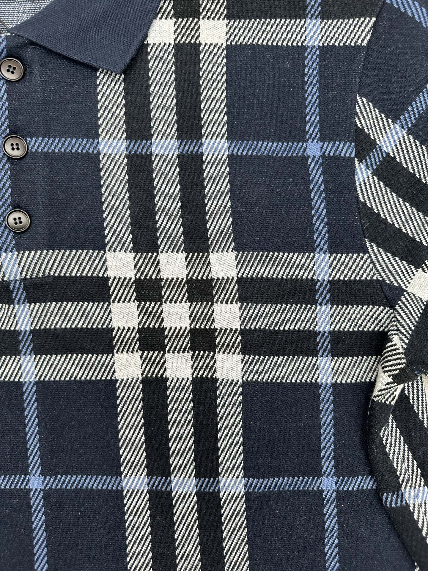 Burberry 巴宝莉 26ss新款 格纹棉质提花直筒短袖 Polo衫 男款 多色