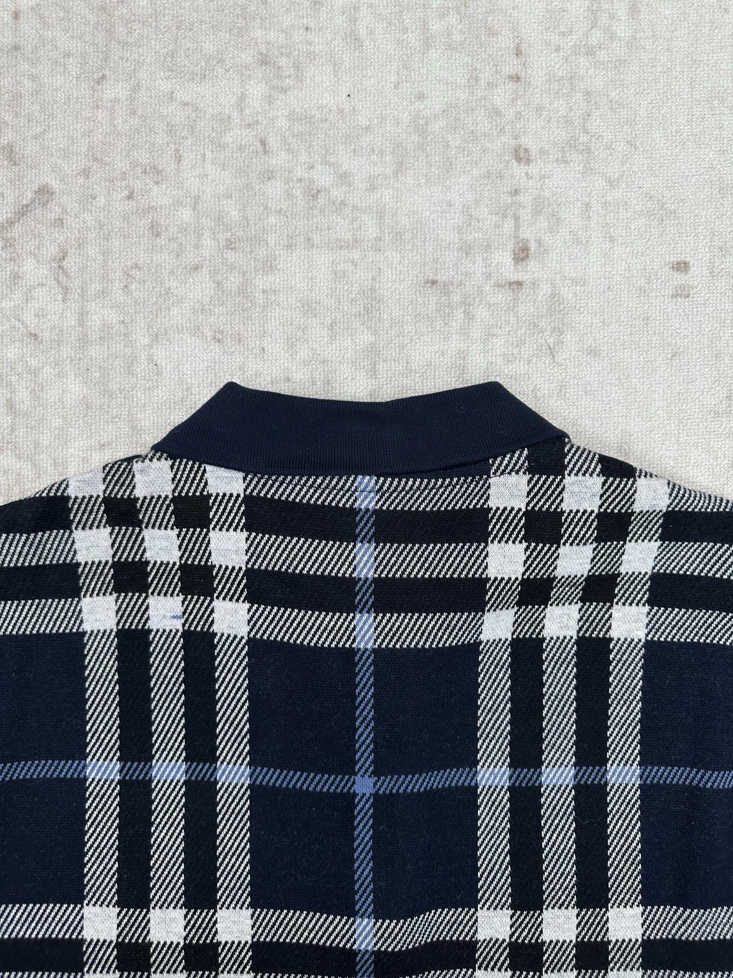 Burberry 巴宝莉 26ss新款 格纹棉质提花直筒短袖 Polo衫 男款 多色